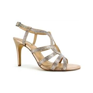 INC International Concepts Randiff Nude Heels Bling Sandals Bisque Dance Size 6